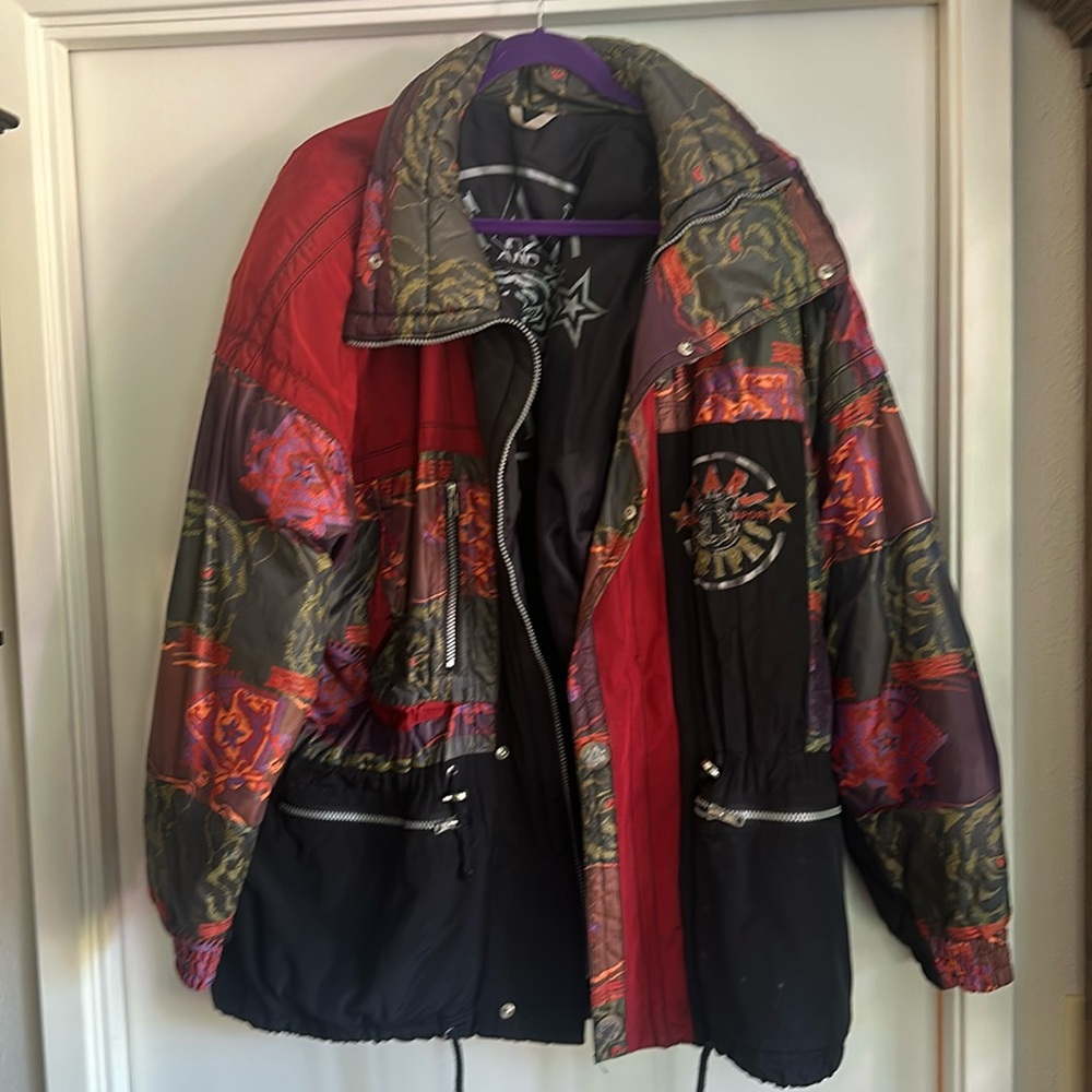 Stars and Luhta Sport jacket. Vintage, patchwork ski jacket.